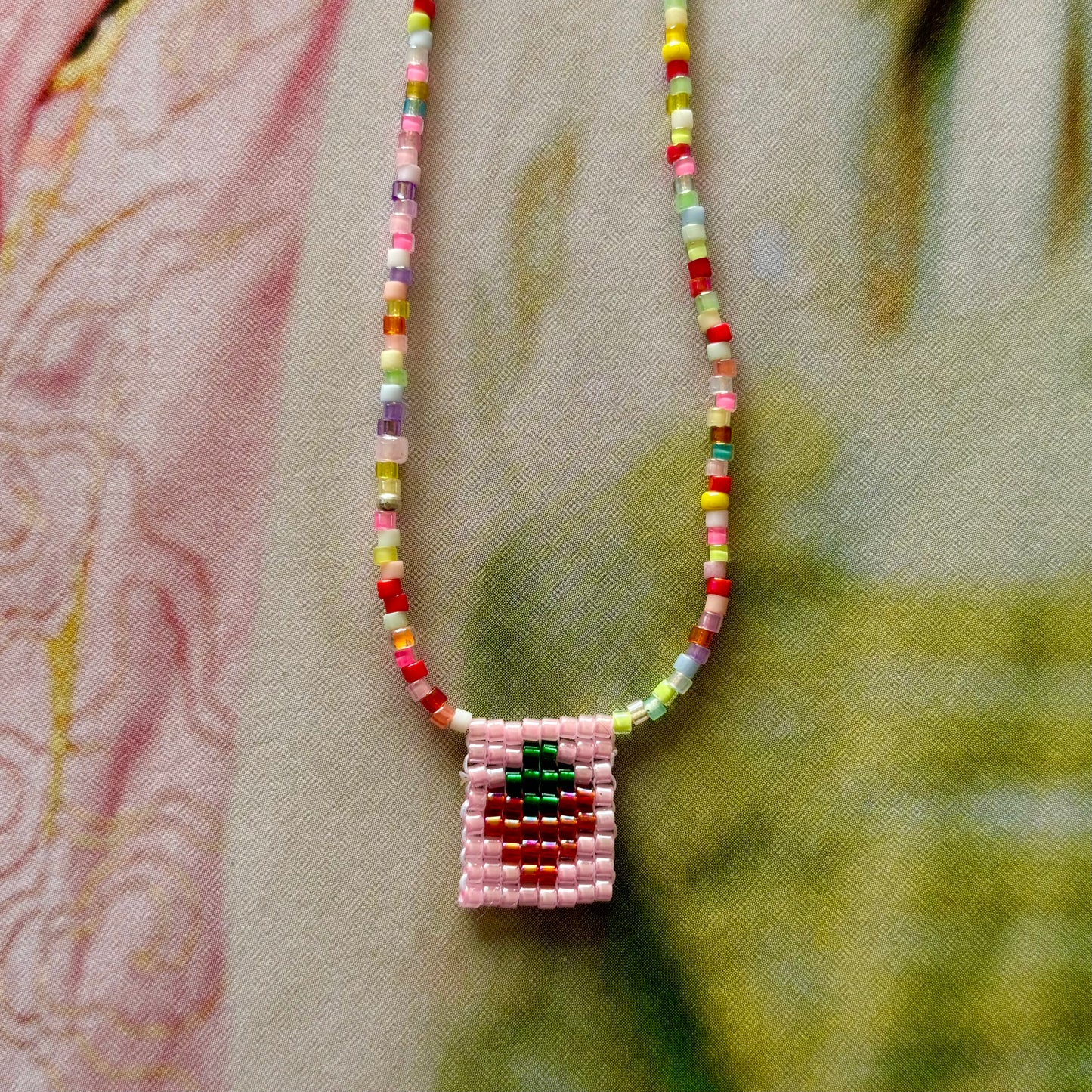 FRAISE Collier Tissé