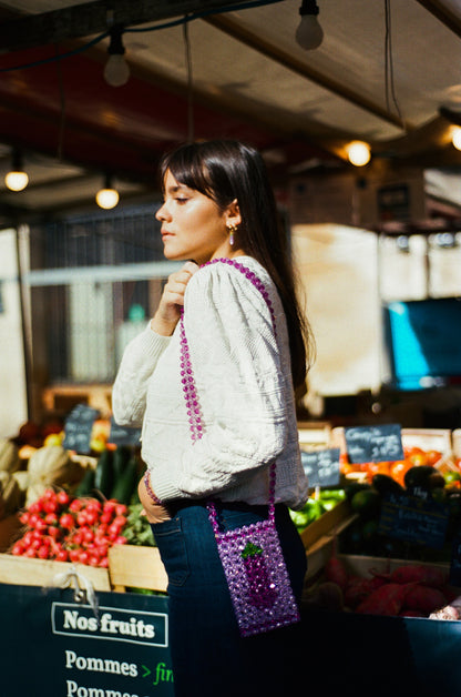 Pochette portable AUBERGINE